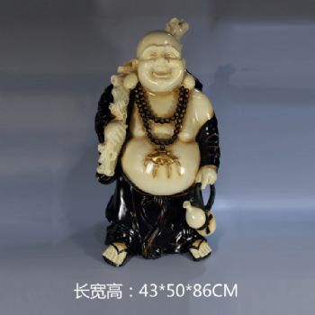 布袋和尚雕塑摆件中式摆件精品手工雕塑