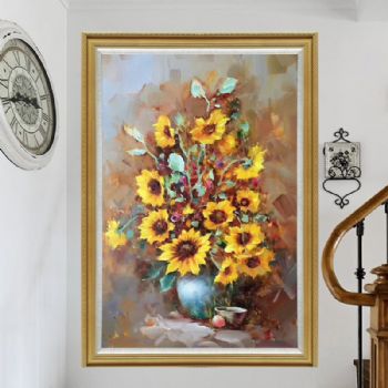 油画花卉 原创 写意 纯手绘 欧式油画/装饰画 写生花卉花瓶