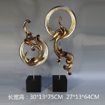 精品凤凰摆件手工制作树脂摆件高品质保证办公室家庭酒店摆件