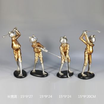 青蛙棒球手工制作树脂摆件高品质保证办公室家庭酒店摆件