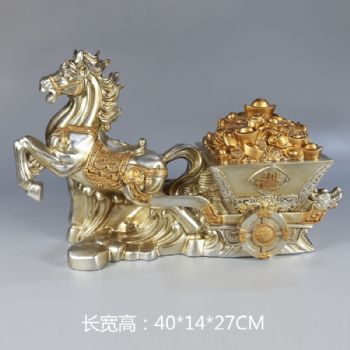 飞马运财手工制作树脂摆件高品质保证办公室家庭酒店摆件