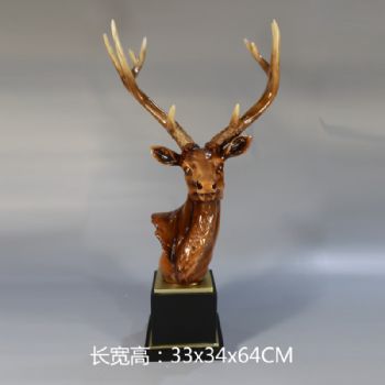 鹿头摆件手工制作树脂摆件高品质保证办公室家庭酒店摆件