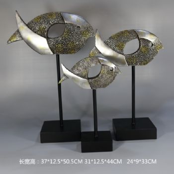 抽象群鱼摆件手工制作树脂摆件高品质保证办公室家庭酒店摆件