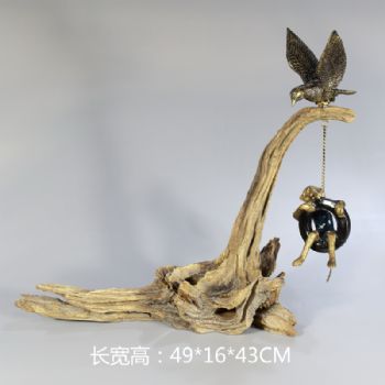 精致木桩摆件手工制作树脂摆件高品质保证办公室家庭酒店摆件