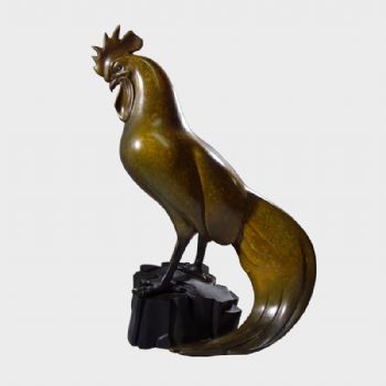 青铜雕塑摆件大公鸡高高在上雄视天下青铜10.2KG
