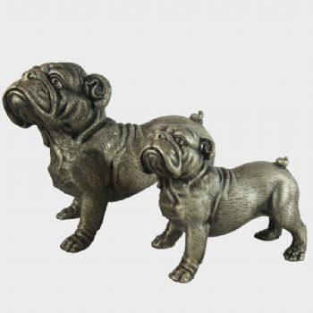 创意黄铜雕塑摆件双忠诚古色古香黄铜2,8kg1kg