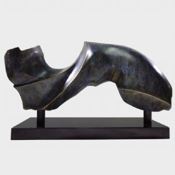 抽象雕塑摆件装饰品酒店玄关假山水办公桌创意摆设现代靠山艺术品青铜14KG