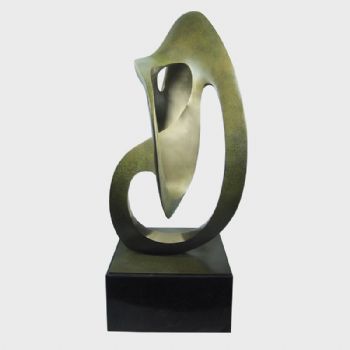 现代艺术品雕塑摆件装饰品酒店玄关创意礼品摆设黄铜28.6KG