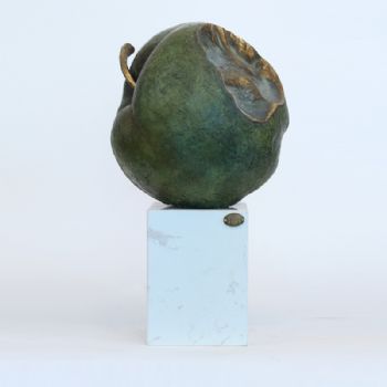 创意梨铜雕铜工艺品 铜雕塑 家居摆件 办公室软装黄铜4KG