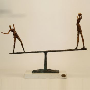 创意运动系列铜雕XLA2-32铜工艺品 铜雕塑 家居摆件 办公室软装黄铜3.4KG