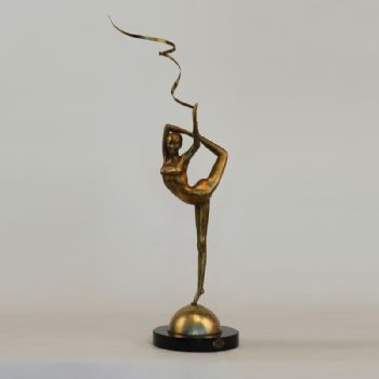 形体舞蹈雕塑XLA2-97铜工艺品 铜雕塑 家居摆件 办公室软装 黄铜