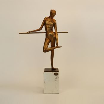 精加工纯铜摆件运动造型雕塑 铜工艺品铜装饰品
