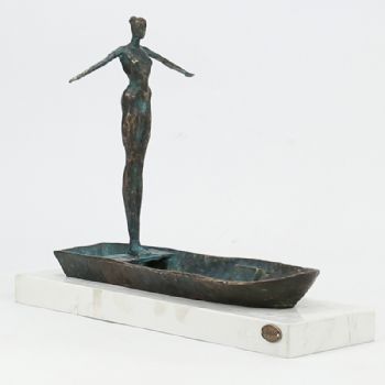 创意人物XLA2-36铜工艺品 铜雕塑 家居摆件 办公室软装黄铜3.8KG