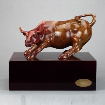 拓荒牛XLB-04铜工艺品 铜雕塑 家居摆件 办公室软装黄铜