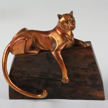 悠闲自然XLB-26铜工艺品 铜雕塑 家居摆件 办公室软装 黄铜     船木