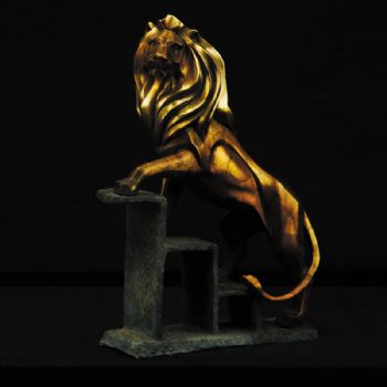 勇者无俱JJ021铜工艺品 铜雕塑 家居摆件 办公室软装黄铜