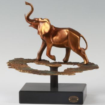 吸财大象XL13-41铜工艺品 铜雕塑 家居摆件 办公室软装 黄铜  大理石铜雕摆件，雕刻雕塑艺术
