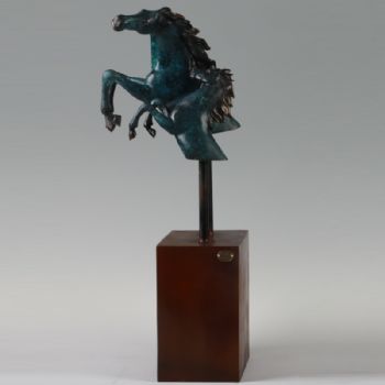 抽象马头XL13-44铜工艺品 铜雕塑 家居摆件 办公室软装黄铜