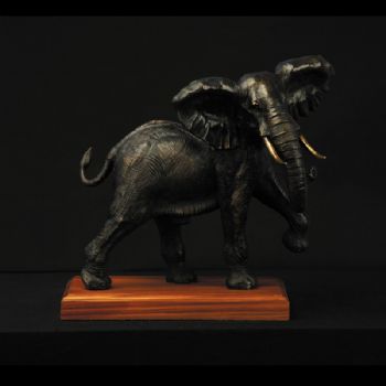大象无形XL11-013铜工艺品 铜雕塑 家居摆件 办公室软装黄铜 木头