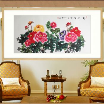 花开富贵 手绘 花鸟画 国画牡丹 河南省美术家协会会员 董巧云 B