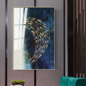 晶瓷画BU-3260玄关装饰画客厅装饰画现代简约挂画走廊过道轻奢壁画抽象