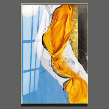 晶瓷画BU-3250玄关装饰画客厅装饰画现代简约挂画走廊过道轻奢壁画抽象