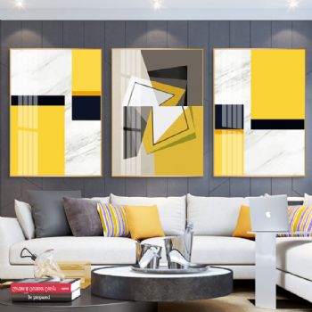 晶瓷画玄关挂画装饰画客厅沙发背景抽像现代简约餐厅镜面高端挂画