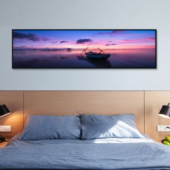 床头画风景画床头晶瓷画系列简约现代客厅装饰画酒店客房挂画
