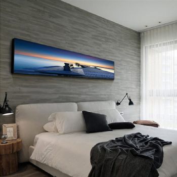 床头晶瓷画系列适合床头画风景画简约现代客厅装饰画晶瓷画酒店客房挂画