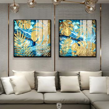 玄关装饰画轻奢现代简约挂画03客厅装饰画晶瓷画走廊挂画抽象画