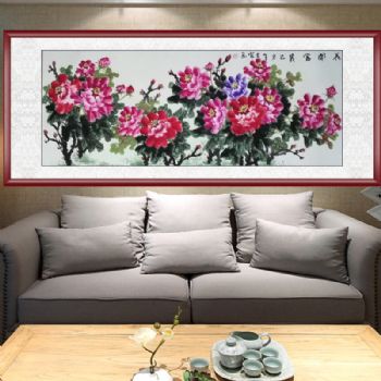 国画牡丹手绘原创牡丹画写意花鸟画中国国画经久不衰收藏佳品