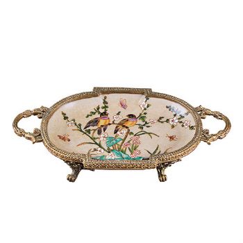 欧式仿古做旧陶瓷配铜首饰盘 家居饰品客厅玄关钥匙扣收纳盘摆件 举报 本产品采购属于商业贸易行为