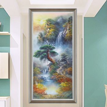 油画风景 中式油画作品欣赏 来自大芬油画村手绘油画作品 高品质保证