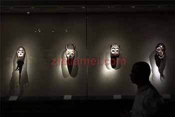 130多件中部非洲面具在南京展出