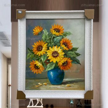 现代风格手绘油画花卉油画